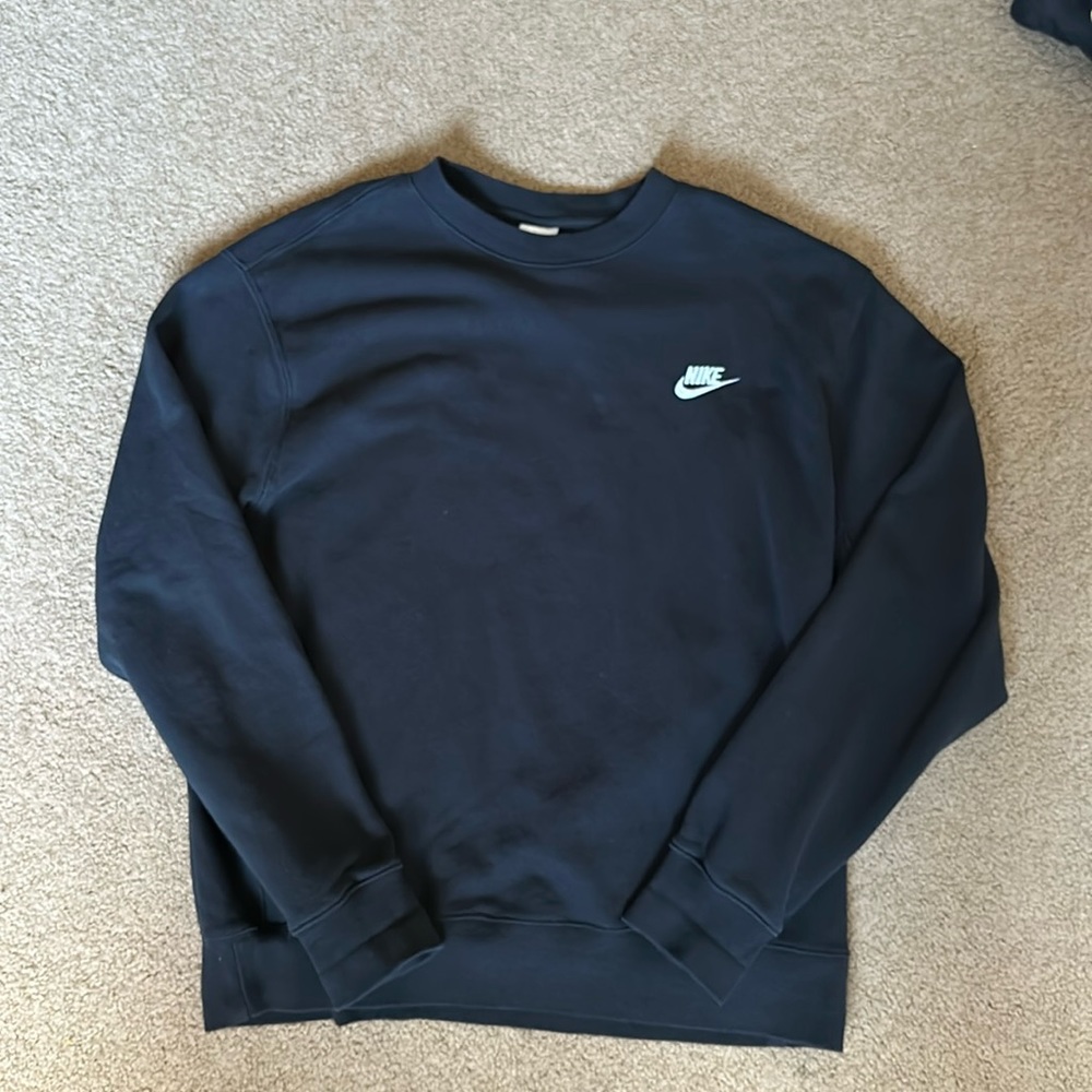 Nike Black Crew Neck Sweatshirt Size L